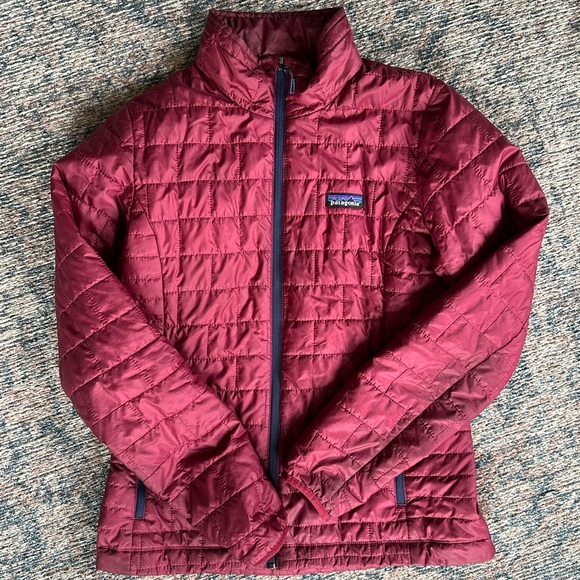 Patagonia Jackets & Blazers - Patagonia Maroon Quilted Jacket